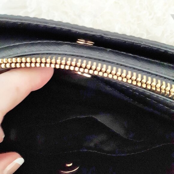 NWT MICHAEL Michael Kors medium black leather crossbody messenger handbag - Picture 8 of 11